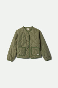 Brixton Delilah Quilted Jacket Olive Surplus
