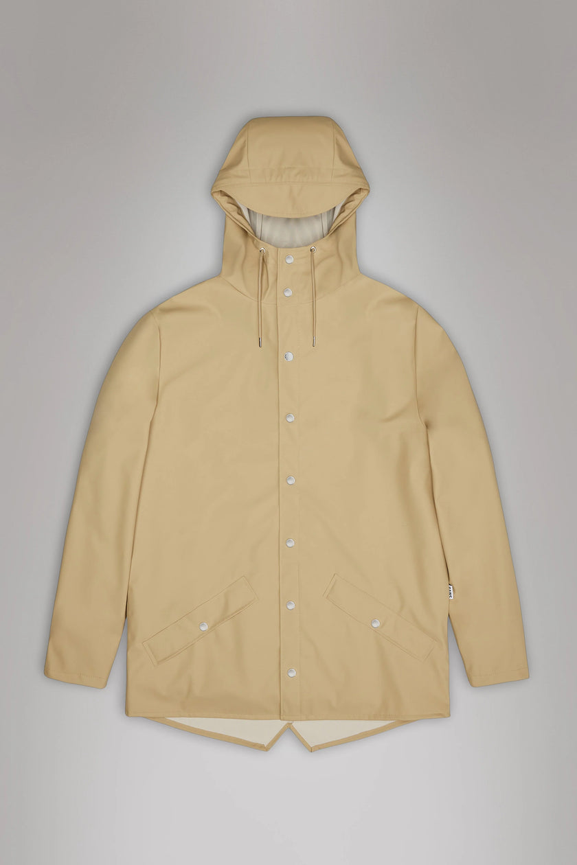RAINS Unisex Rain Jacket Sand