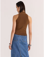 Load image into Gallery viewer, Staple The Label Uma High Neck Knit Top Toffee
