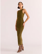 Load image into Gallery viewer, MINKPINK Elodie Mesh Midi Dress Khaki
