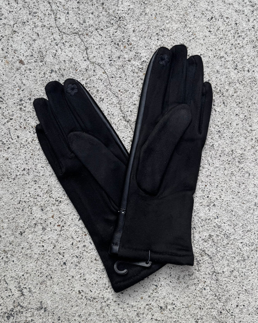 Cinnamon Creations GL031 Faux Leather Glove Black