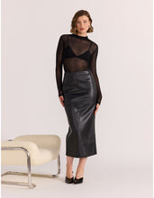 Load image into Gallery viewer, Staple The Label Kaia Spot Mesh Top Black
