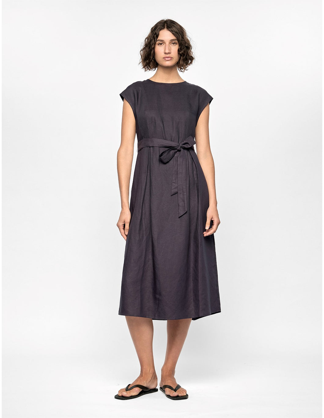 Staple The Label Rhea Midi Dress Navy