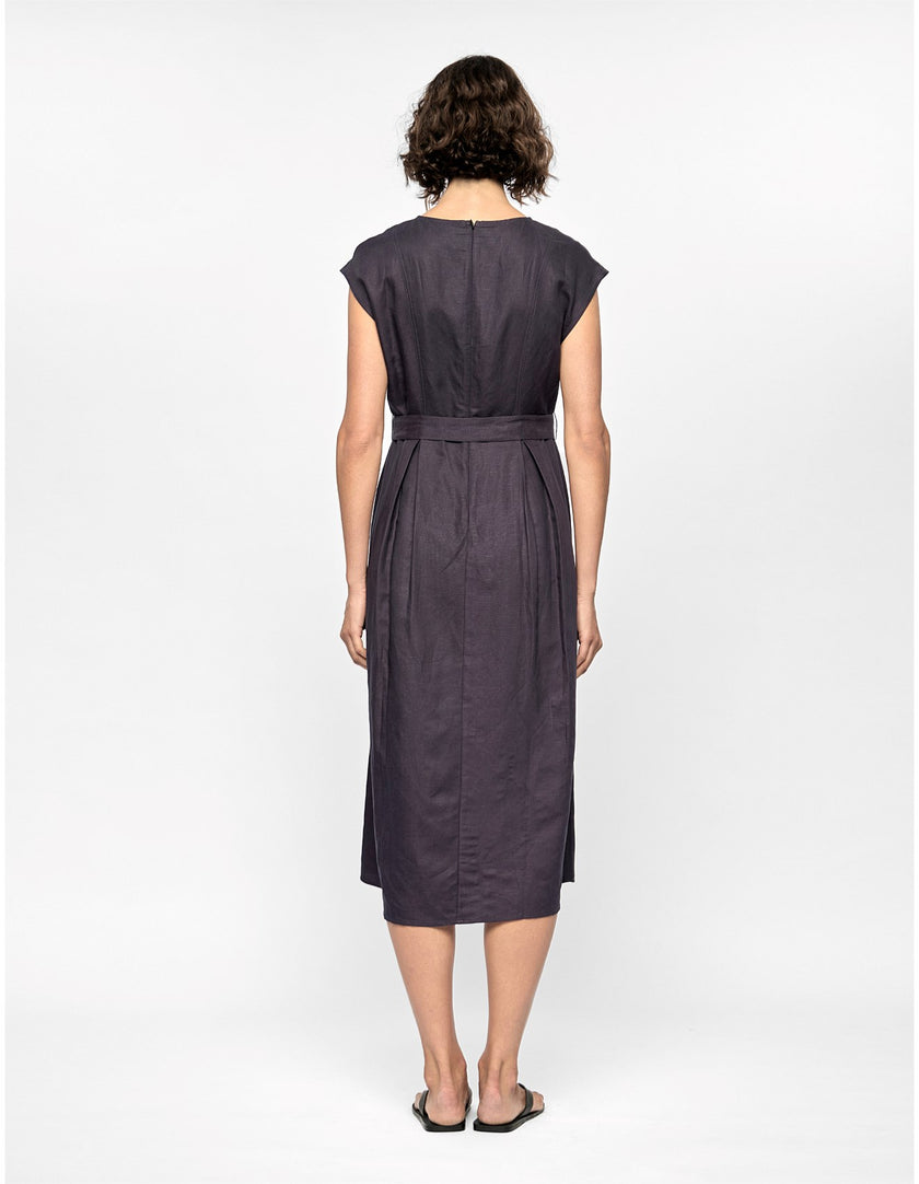 Staple The Label Rhea Midi Dress Navy