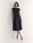 Staple The Label Rhea Midi Dress Navy