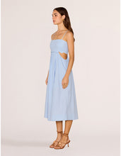 Load image into Gallery viewer, MINKPINK Marivelle Scallop Midi Dress Baby Blue

