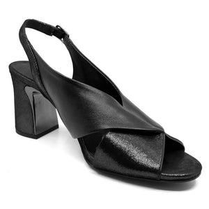 Django & Juliette Kruz Black/Black Shimmer Leather