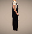 Tibet House AS41 Thick Cotton 3 Pocket Overalls Black