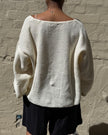 Milkman Waffle Knit Top Cream
