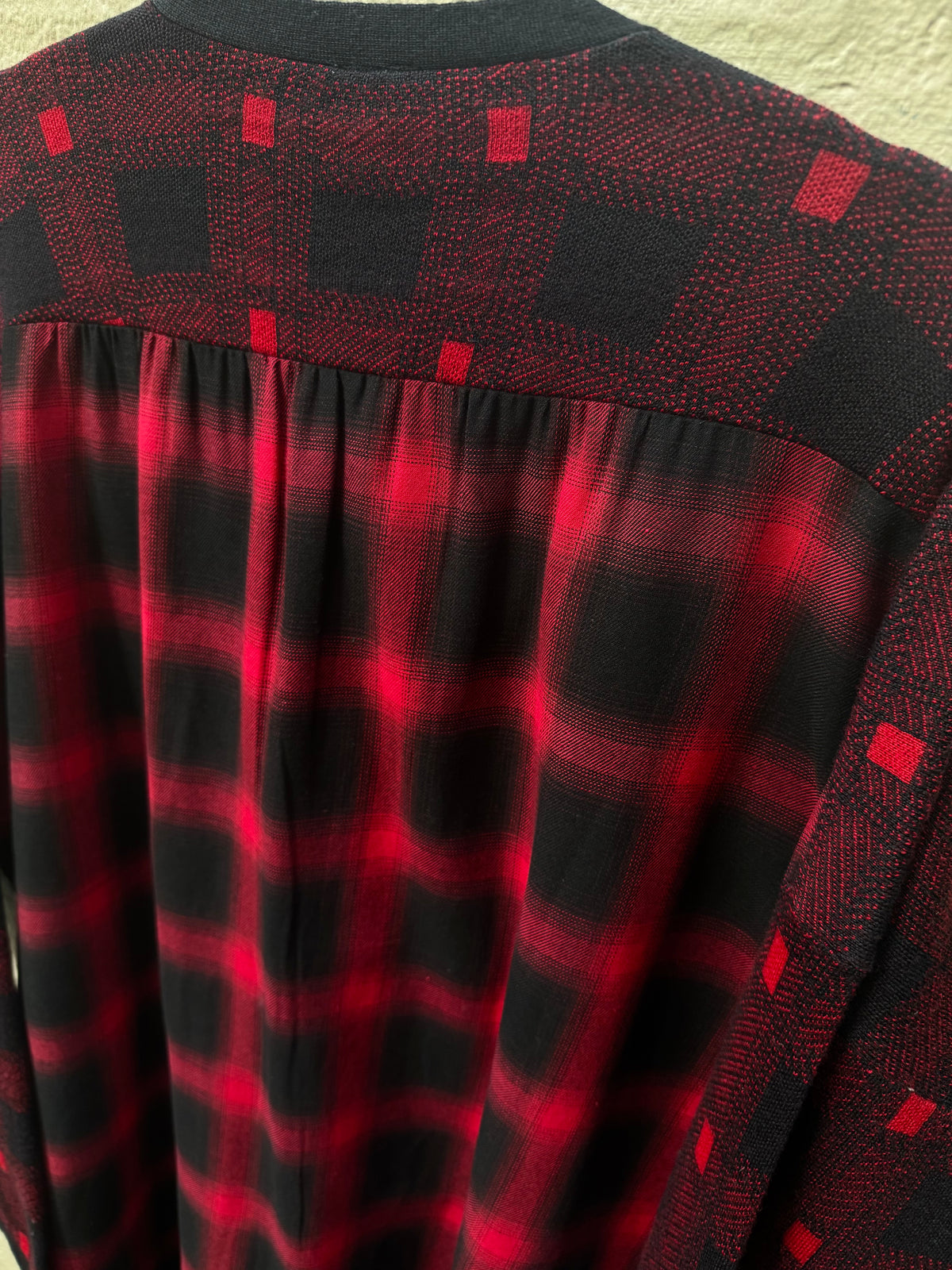 M. A. Dainty Dipper Cardigan Rodeo Check