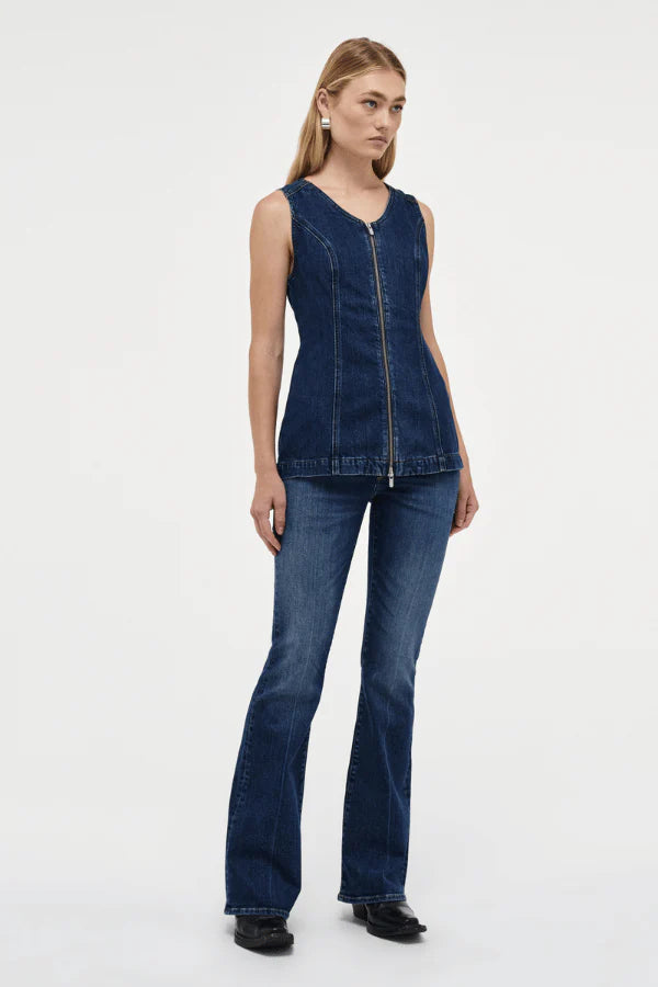 Neuw Denim Milla Zip Tunic Dark Indigo