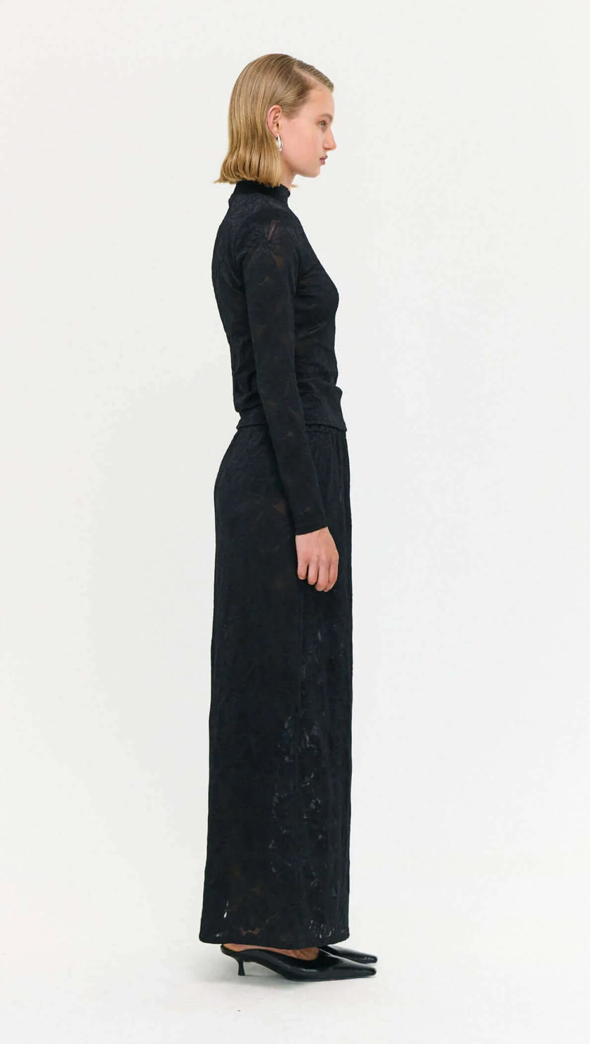 Staple The Label Astrid Lace Top Black