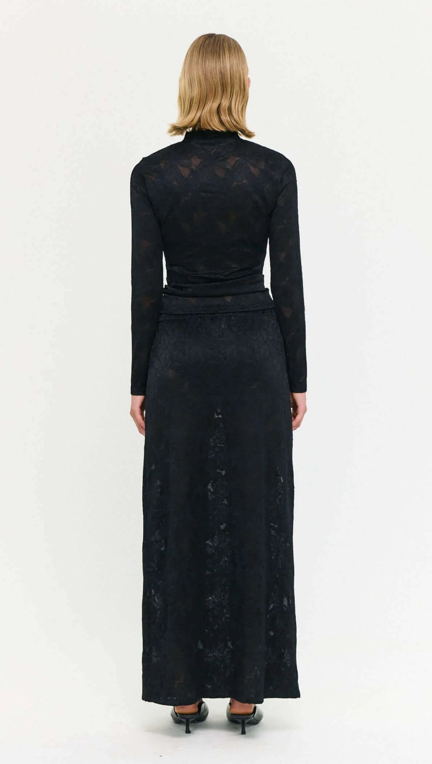 Staple The Label Astrid Lace Top Black