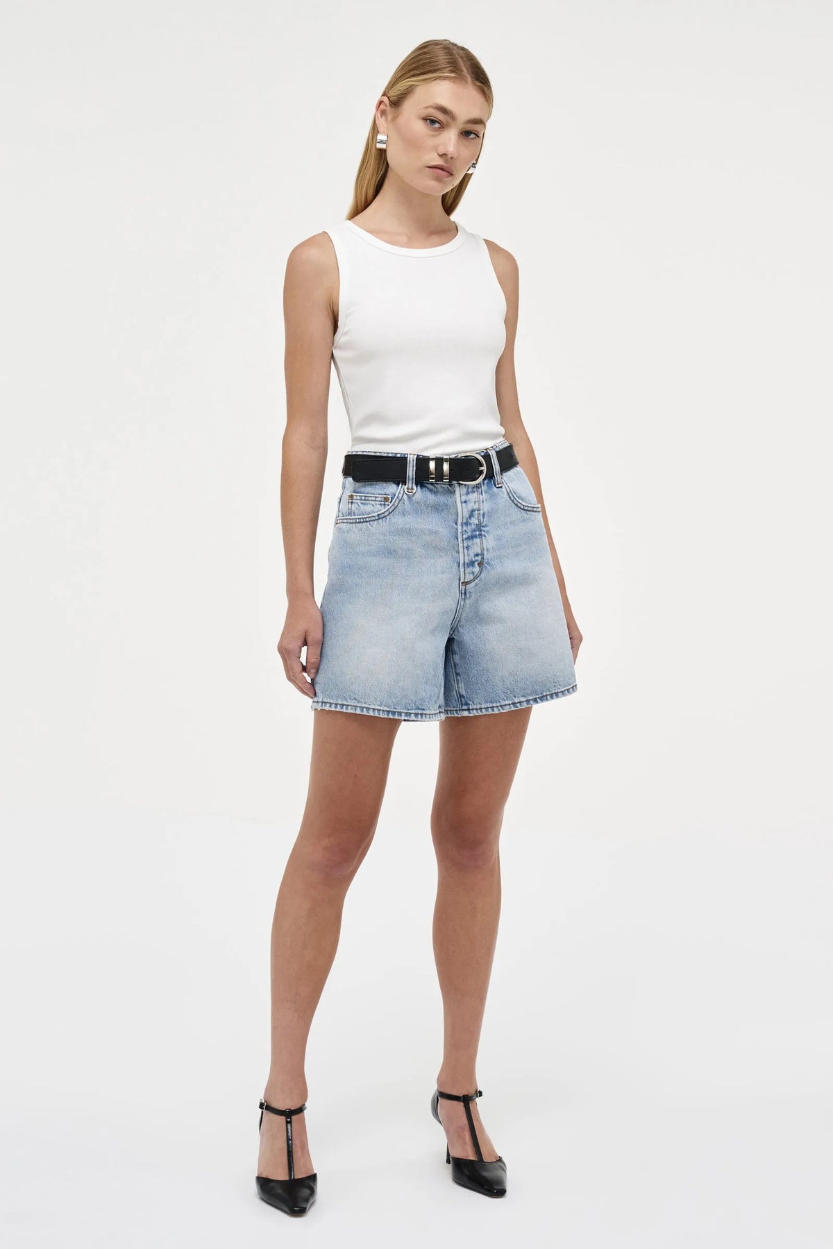 Neuw Denim Jonesy Singlet AM White