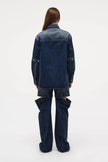 Neuw Denim Cut Loose Denim Shacket Indigo