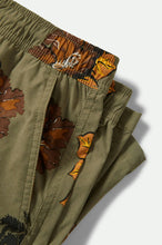 Load image into Gallery viewer, Brixton Everyday Hybrid Short 7&quot; Olive Surplus Floral
