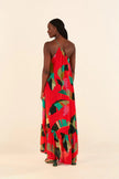 Farm Rio Red Heliconia Maxi Dress