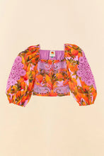 Load image into Gallery viewer, Farm Rio Lilac Mango Macaws Blouse
