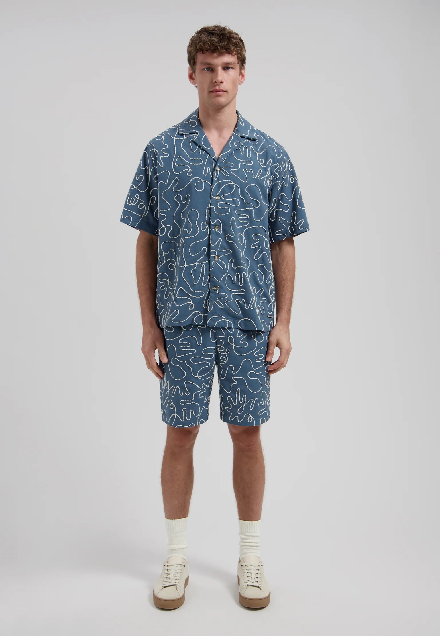 Dstrezzed Leo Resort Shirt Blue Fusion
