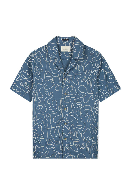 Dstrezzed Leo Resort Shirt Blue Fusion