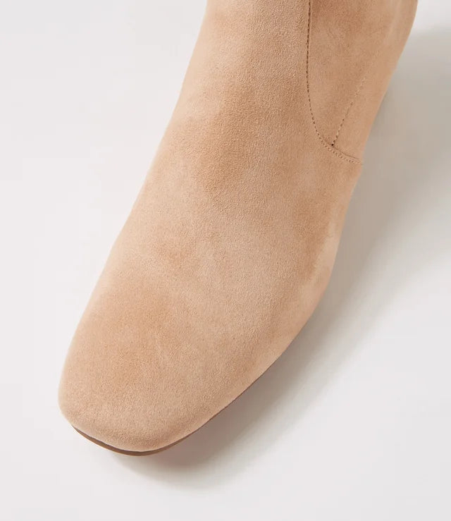 Django & Juliette Hartful Latte Stretch Microsuede