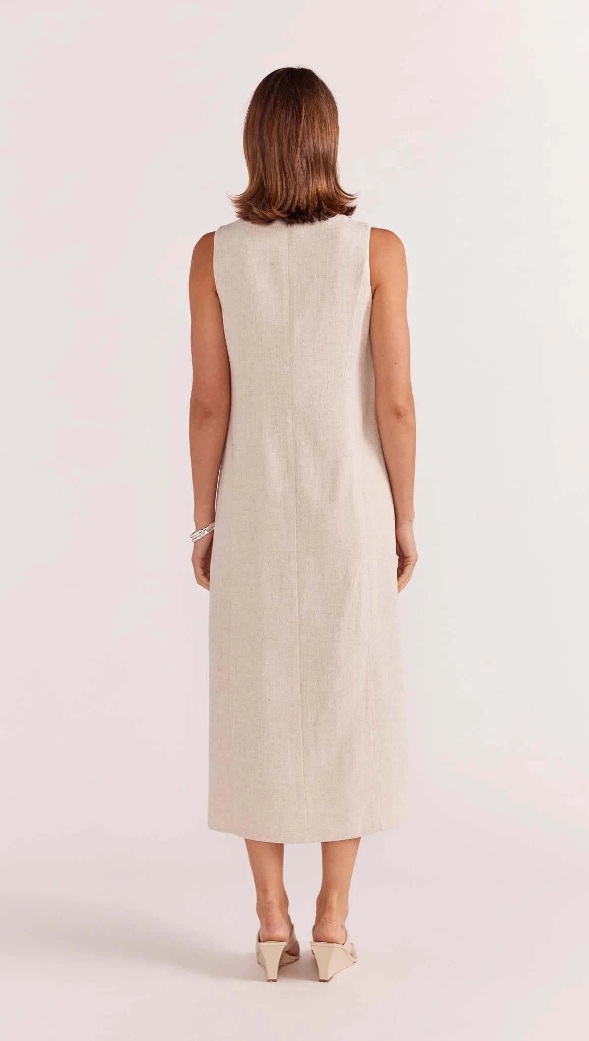 Staple The Label Alba Midi Dress Natural-Marle