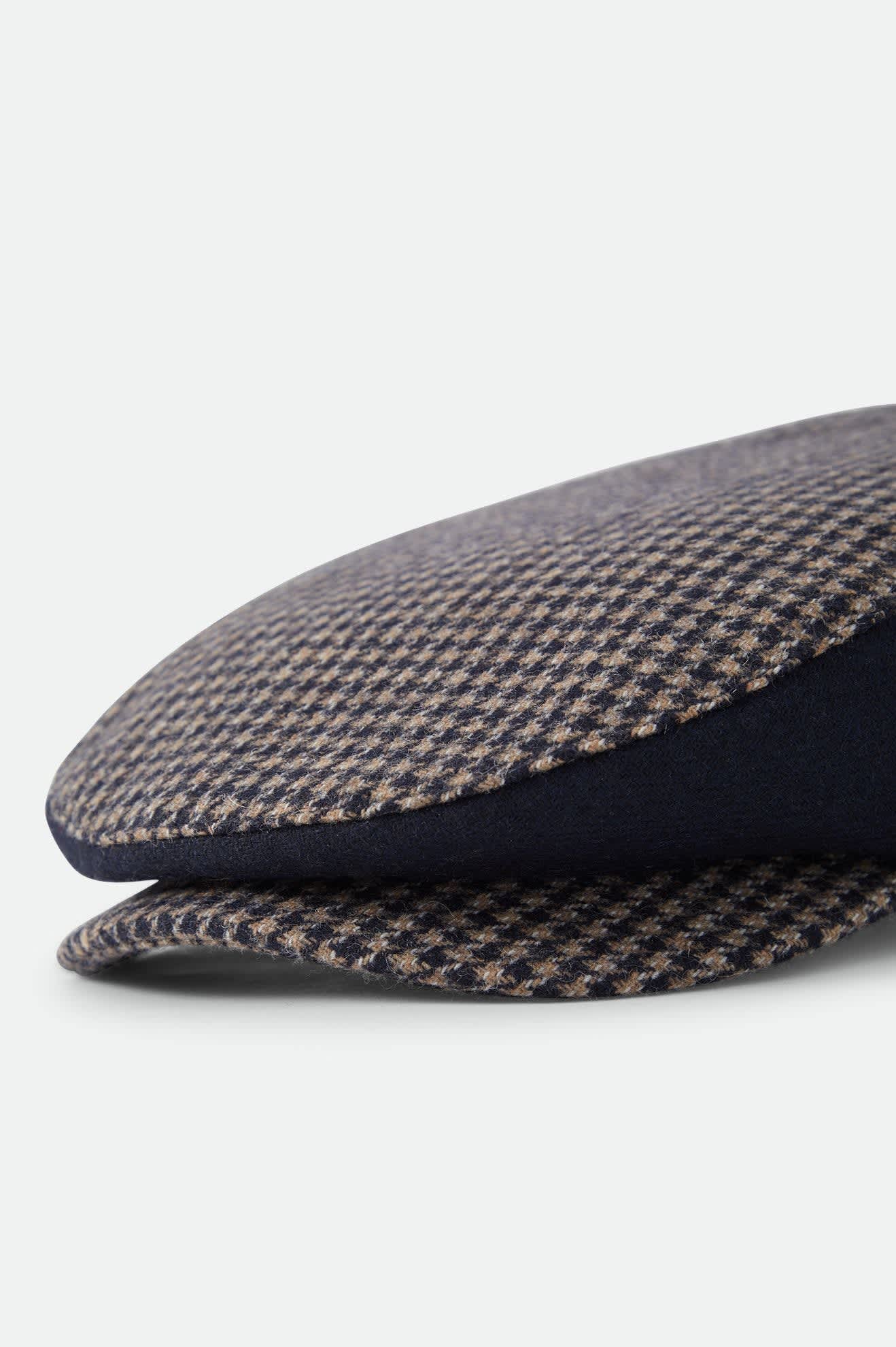 Brixton Hooligan Snap Cap Navy/Sand Houndstooth