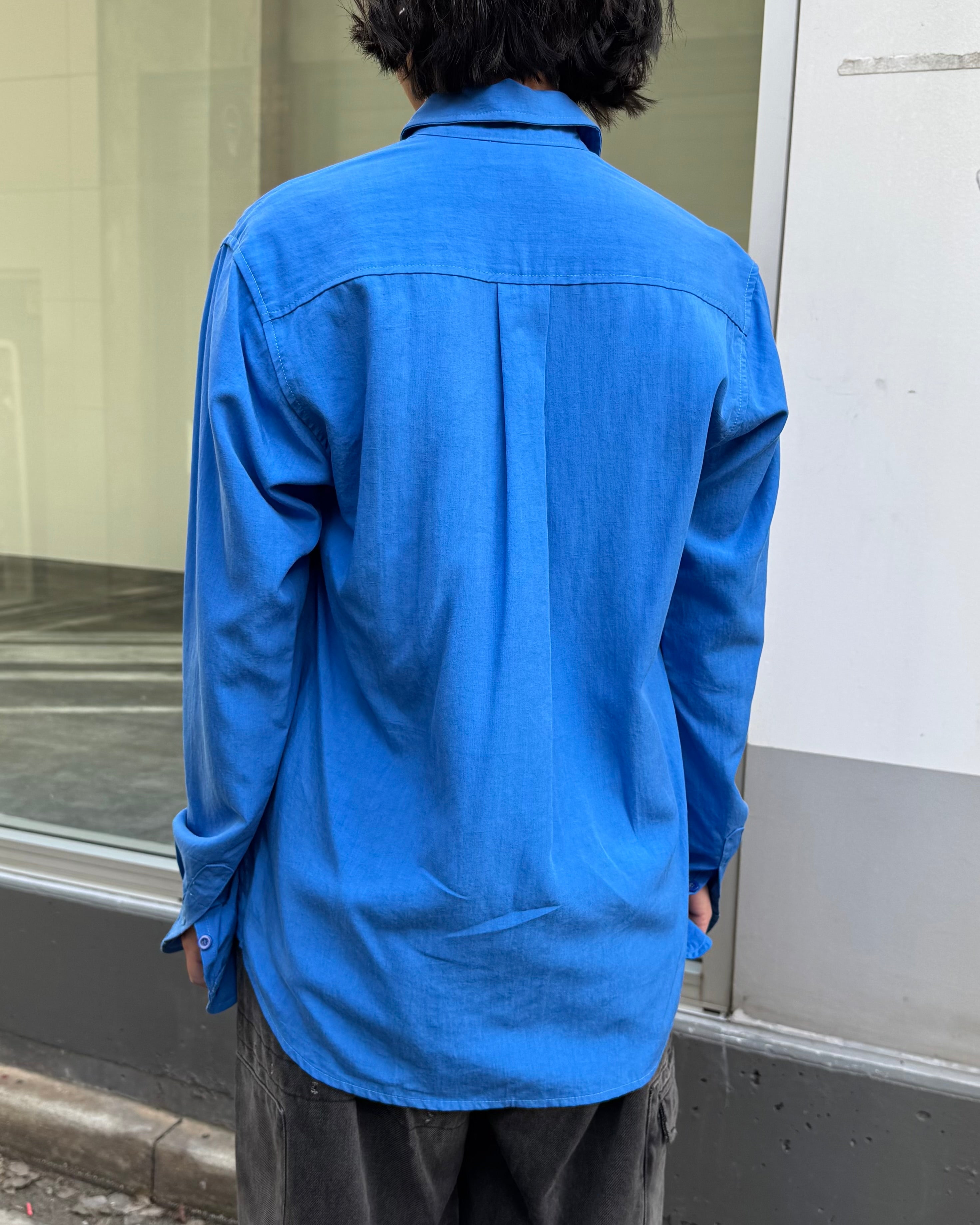 Milkman Lyo-Linen Shirt Blue