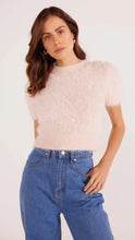 Load image into Gallery viewer, MINKPINK Millie Fluffy Knit Tee Blush Pink
