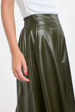 Load image into Gallery viewer, 365 Days Updated Dakota PU Skirt Khaki
