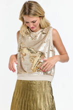 Load image into Gallery viewer, 365 Days Sequins Tank Pearl/Gold
