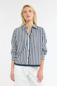 365 Days Sydney Stripe Shirt White/Navy