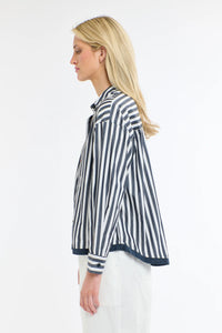 365 Days Sydney Stripe Shirt White/Navy