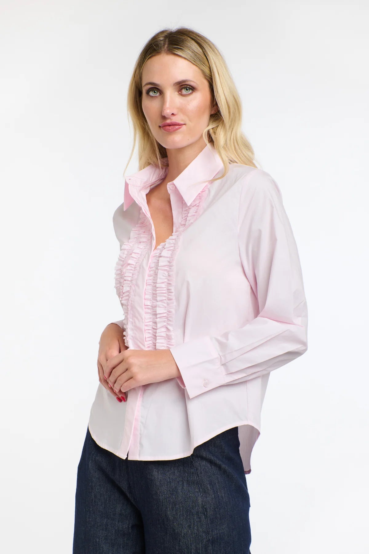 365 Days Tuxedo Shirt Soft Pink