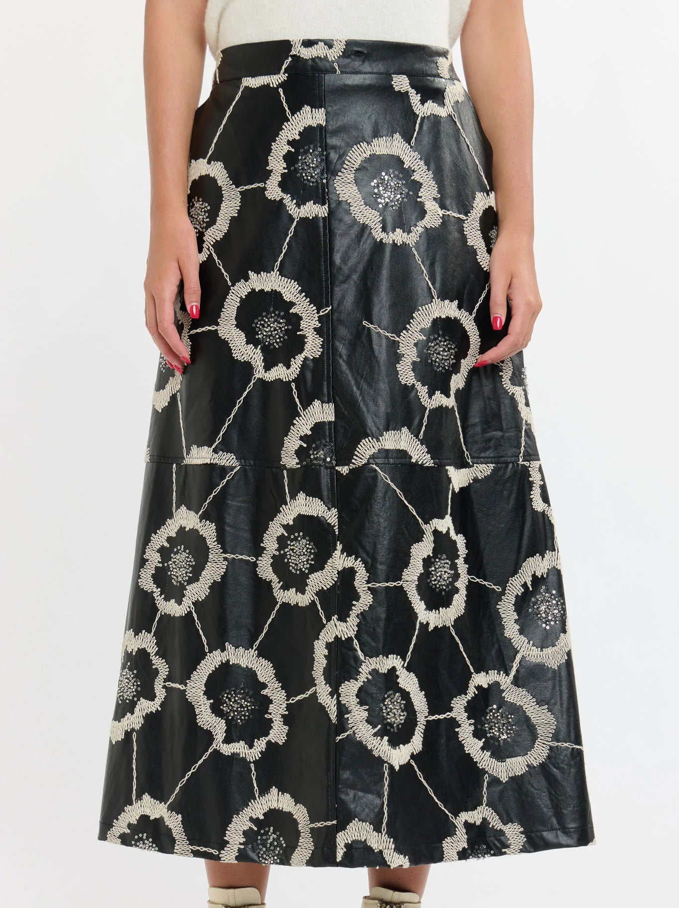 365 Days Florence PU Skirt Black