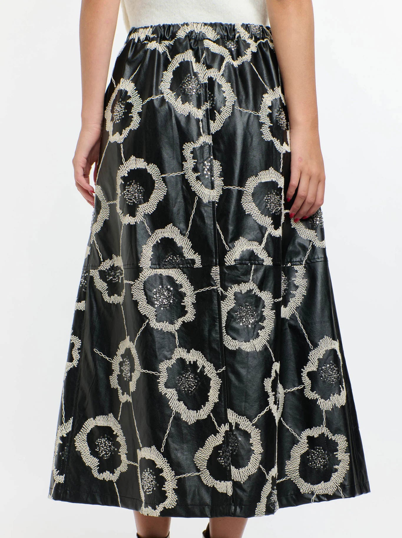 365 Days Florence PU Skirt Black