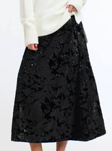 Load image into Gallery viewer, 365 Days Sequins Skirt Black
