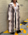 DEA The Label Faux Fur Trench Arctic Fox Cream