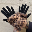 Cinnamon Creations GV1433 Leopard Mock Fur Glove Beige