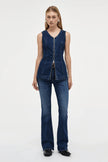 Neuw Denim Milla Zip Tunic Dark Indigo