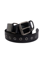 Load image into Gallery viewer, M.A Dainty Lasso Belt Black/Silver
