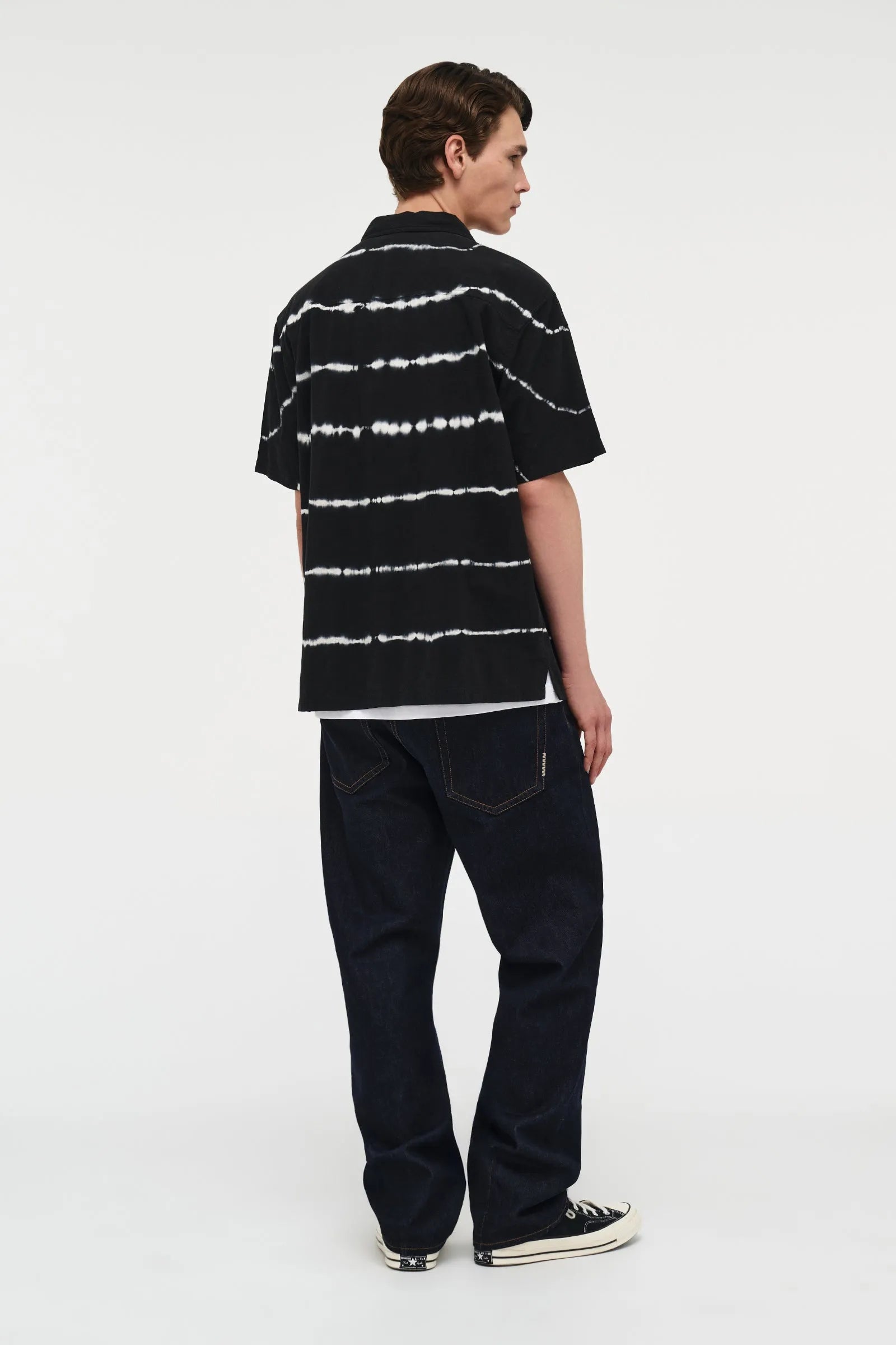 Neuw Denim Dye Stripe SS Shirt Black
