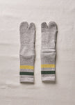 Yahae Organic Cotton Yak Pile Soles Tabi Socks Grey