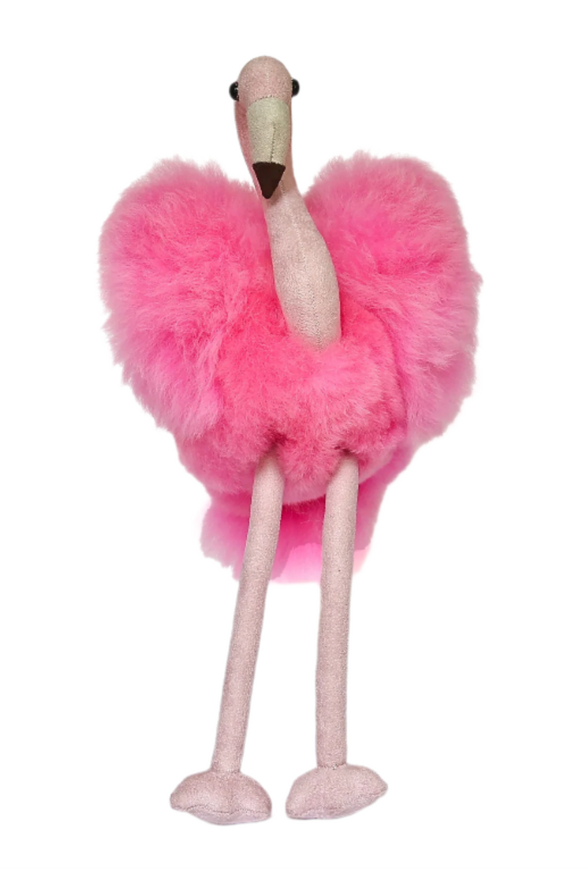 Auskin Collectible Alpaca Huacaya Flamingo Fuchsia 30cm