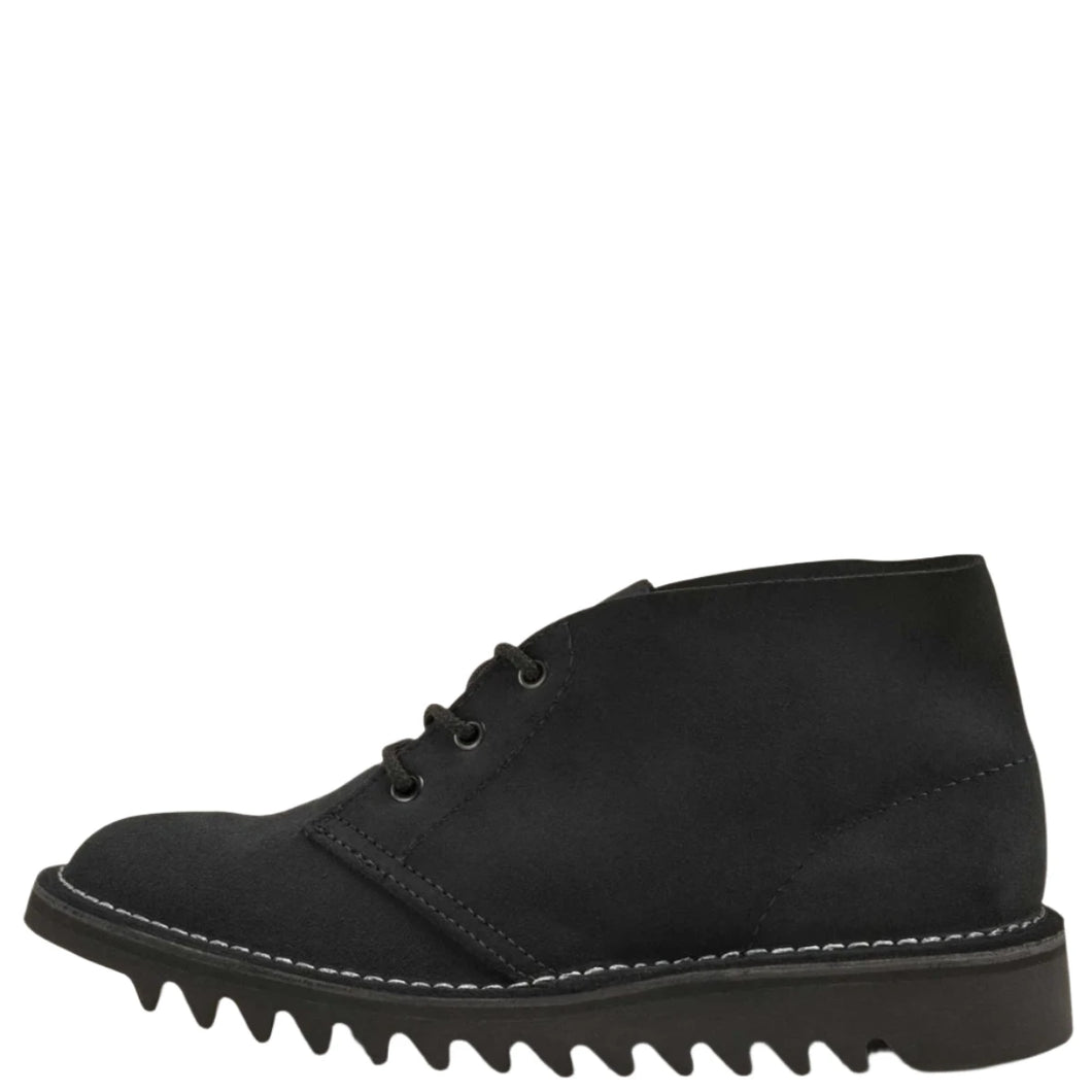 Rollers Ripple Sole Boot Co Harley Black Suede