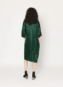 Blacklist Aten Dress Green Print