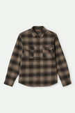 Brixton Builders Bowery Stretch LS Flannel Black/Cinder Grey