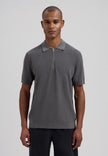 Dstrezzed Silas Zip Polo Dark Gray