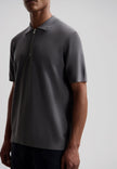 Dstrezzed Silas Zip Polo Dark Gray