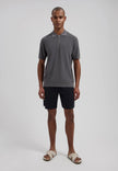 Dstrezzed Silas Zip Polo Dark Gray